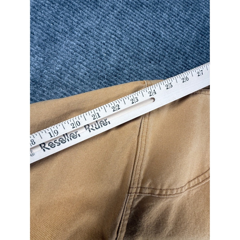 LL Bean Original Field Coat Mens Lrg Tan Excellent Primaloft Flannel Lined H147. - Picture 7 of 10